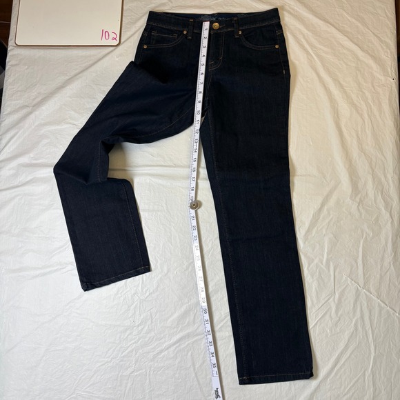 Style Co Jeans Women Size 4P Dark Wash Straight Leg Denim‎ Pants - Picture 3 of 9